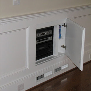 Elegant home theater photo in Columbus