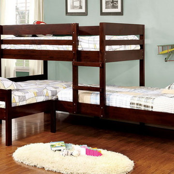 Ranford Twin over Twin Twin Bunk Bed | Espresso