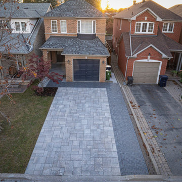Modern Interlock Driveway & Contemporary Landscape Transformation