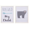 Run Wild My Child 18x26 Framed Wall Art Print, 2-Piece Set