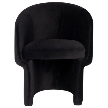 Clementine Accent Chair, Black