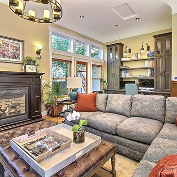 Home office and greatroom