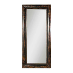 www.essentialsinside.com: wilton antique black floor leaner mirror - Floor Mirrors