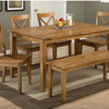 Simplicity Honey Rectangle Dining Table