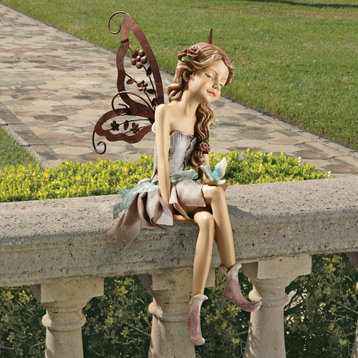 2-Piece Fannie The Fairy Statue Set