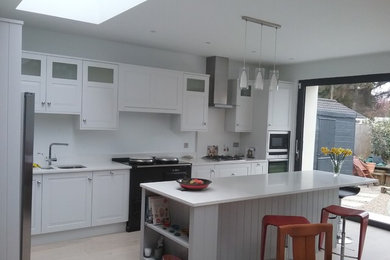 Transitional kitchen photo in Dublin