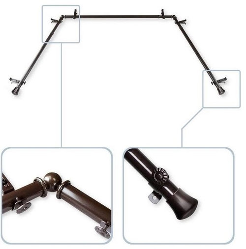 How To Install Curtain Rods In Bay Window Singapore www