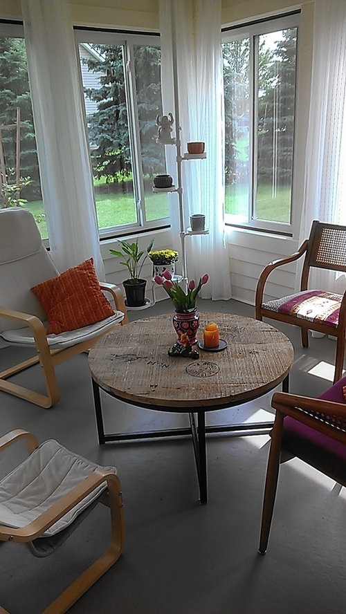 sunroom rug help and showing off!!