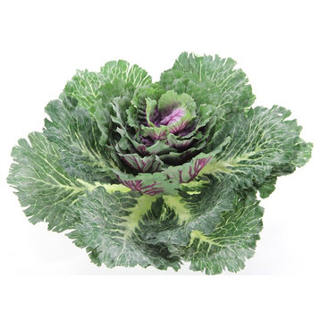 12"H Artificial Cabbage Home Kitchen Decoration, Green
