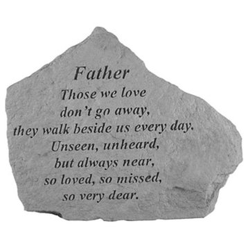 "Father Those We Love Don't Go Away" Memorial Garden Stone