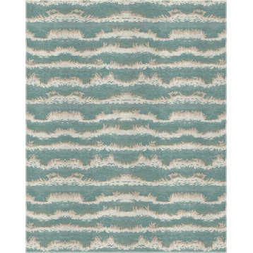 Pasargad Modern Collection Hand-Knotted Silk & Wool Area Rug, 2' 0"x3' 3"