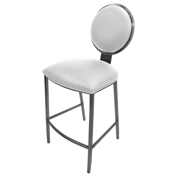 535 Stainless Steel Bar Stool 26" 30" Extra Tall  35", White, 26"