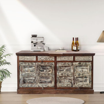Bold & Moody Farmhouse Vibes: Antique Armoires and Rustic Charm