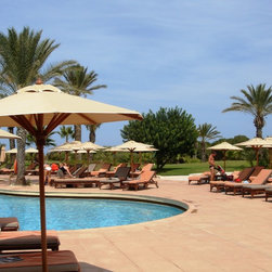 Condo Pool Design - Outdoor Umbrellas