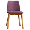 Blu Dot Chip Dining Chair, White Oak / Purple