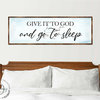 Give It to God Wooden Religious Decor Contemporary Sign Inspirational Wall Art