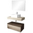 Slim Dual-Tone Bathroom Vanity Unit, 80 cm