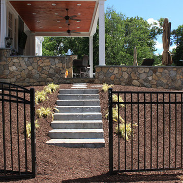 New Britain Patio, Fireplace and Steps