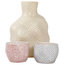 Dotted Sake Cups and Jug, Set of 3