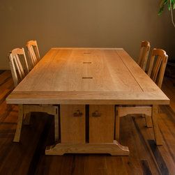 Custom Solid Cherry Table with extensions - Dining Tables