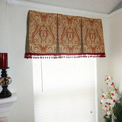 Priority Home & Design - Custom Box Pleat Valance on a Board - Select From 500+ Fabrics - Valances