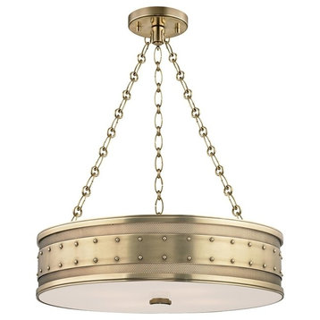 Hudson Valley Gaines Four Light Pendant 2222-AGB