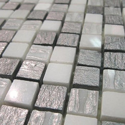 Mosaic Tile - Silver Sky Stone Mix - Mosaic Tile