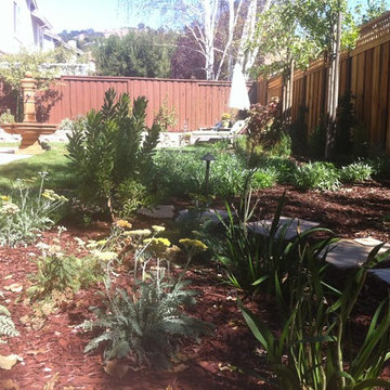 Private garden from Lawn Reduction