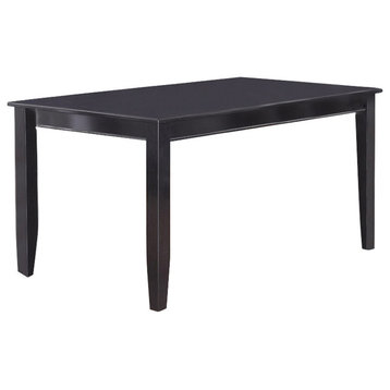 Dudley Rectangular Dining Table, 36"x60", Black Finish