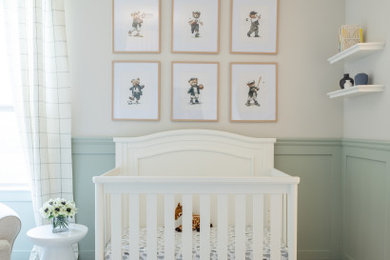 Example of a trendy nursery design in Austin