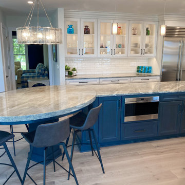 Navy Blue "Neptune" kitchen island