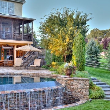 Luxury Pool With Waterfall