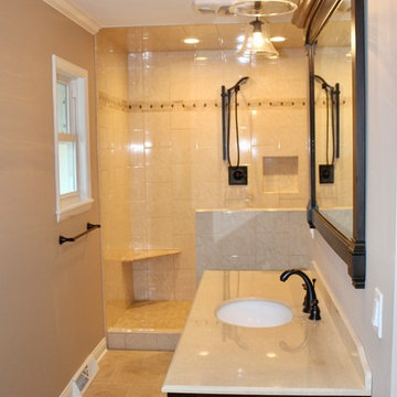 Bathroom with Custom-built Walk-in Shower