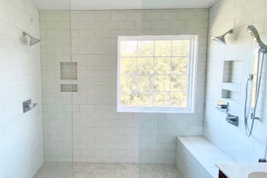 Inspiration for a contemporary bathroom remodel in Charleston