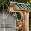50" Tall Outdoor Water Well Fountain with Tiering Bucket