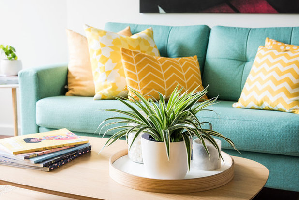Midcentury Living Room by Amanda Smythe Design
