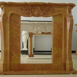 Natural Carved Stone Fireplaces - Indoor Fireplaces