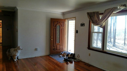 Help! Furniture arrangement in a rectangular living room.