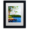 'View From Mazengah' Matted Framed Canvas Art by Mandy Budan