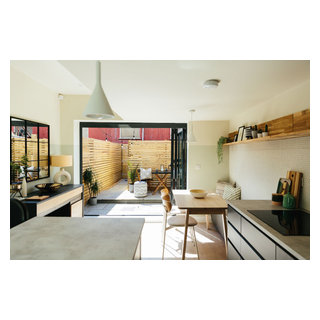 Narrow open plan kitchen diner - Modern - Kitchen - London - by My ...