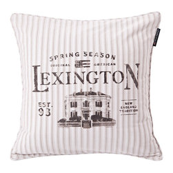 Lexington Striped Herringbone Sham - Bed Cushions