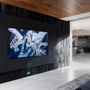 Bighorn Palm Desert luxury modern home theater interior design