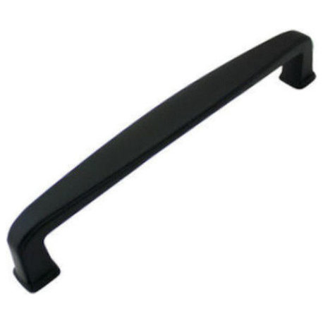 Cosmas 4392-128FB Flat Black 5” CTC Cabinet Pull