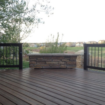 Composite Deck with Fire Pit