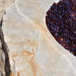Custom quartzite fire pit - Fire Pits