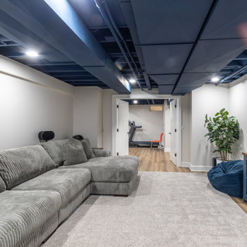 Unfinished Basement Turned Liveable Lower Level in Medina, OH
