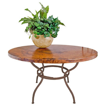 Woodland Dining Table, 48" Round Copper Top