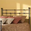 Fashion Bed Dexter Metal Headboard in Hammered Brown Finish-Queen