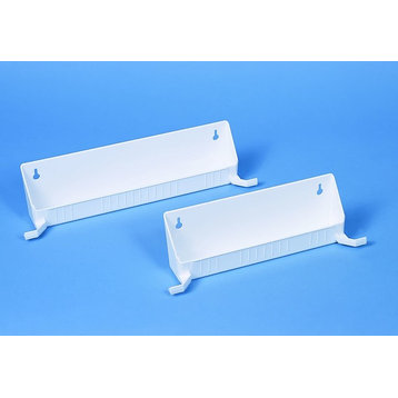 Rev-A-Shelf 6562-14-52 6561 Series 14 Inch Tab Stop Sink Front Trays (Set of 2)