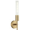 Lumire 1 Light Bathroom Vanity Light, Aged Gold Brass